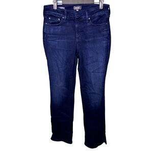 NYDJ High Rise Billie Mini Bootcut Dark Wash Size 8 Preppy Comfort Jeans